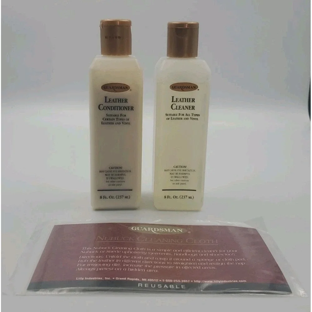 Vintage Guardsman Leather‎ Cleaner Conditioner And Nubuck Cleaning Cloth